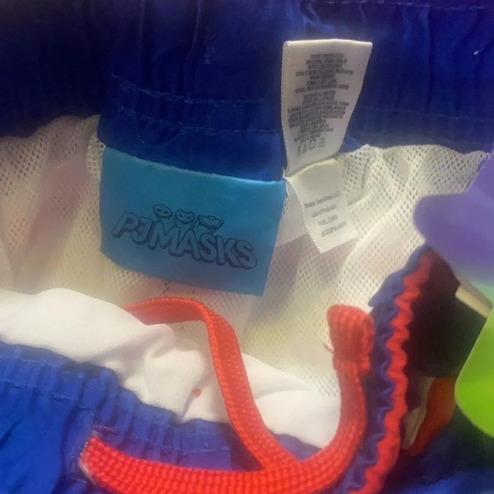 PJ Mask & Nasa Boys Swim Trunks/Shorts Bundle 3T UPF 50+ Vacation Summer